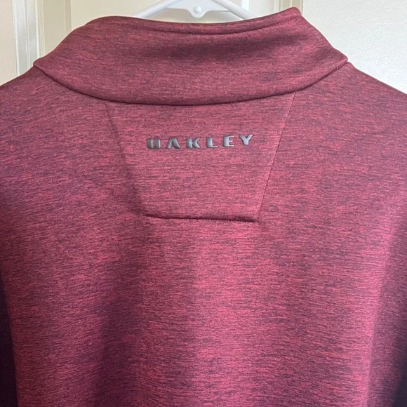 Oakley Burgundy Quarter-Zip Pullover - Picture 3 of 5